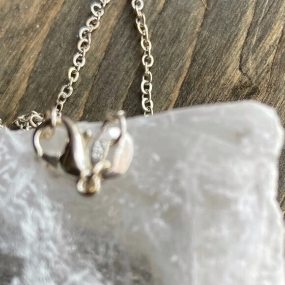 Chunky donut 925 silver pendant lapis lazuli necklace - Picture 2 of 3